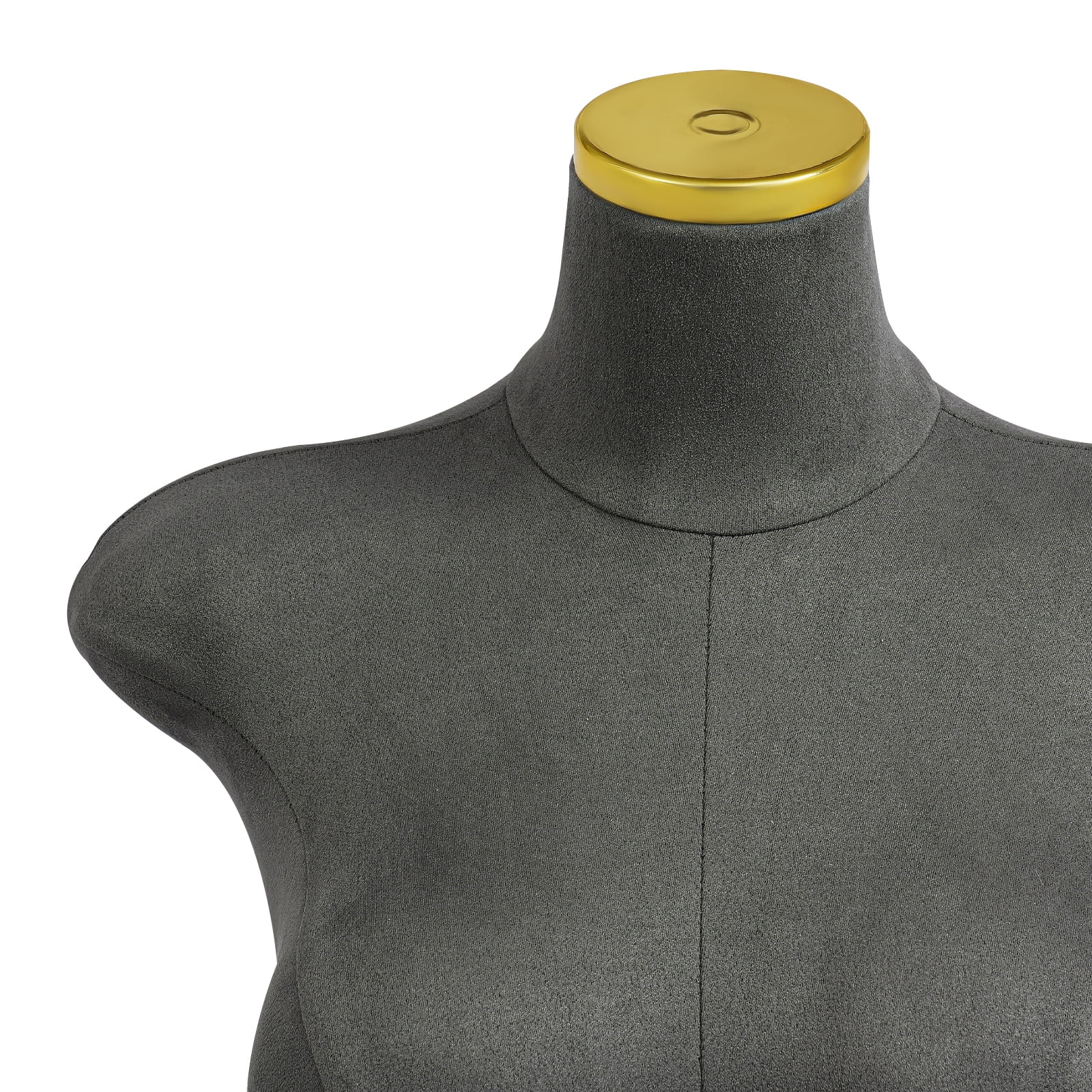 1 PCS Grey Female Mannequin Model with Stand, Half-length Model, Mannequin Dress Form, Total Adjustable Height: 150-210cm/59.06-82.68 in