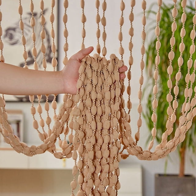 Decorative Door String Curtain Beads Wall Panel Tassels Blinds Room Divider Beads Tassel Screen Doorway Privacy Panel