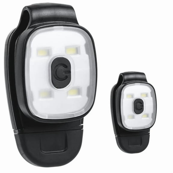 LED Clip Lamp USB Rechargeable Flashlight 150LM Night Running Light IPX4 Waterproof Running Accessories