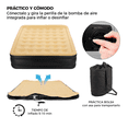 thumbnail image 2 of Colchón Inflable Bloosom  Queen Size + Bomba Inflable Cama Resistente Cafe, 2 of 5