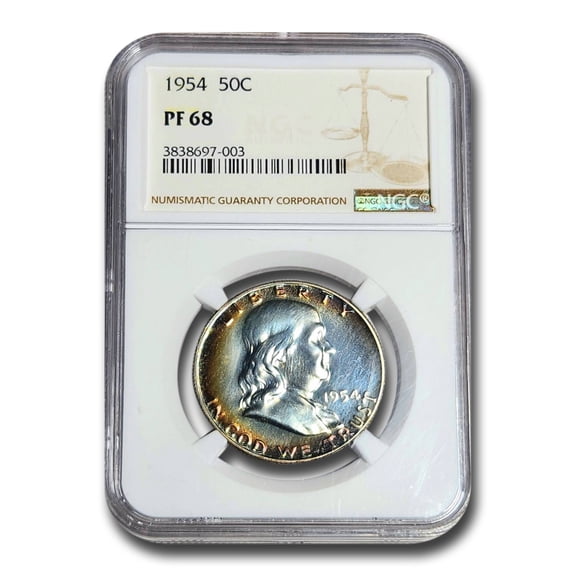 1954 Franklin Half Dollar PF-68 NGC