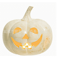 thumbnail image 7 of Tryvkinvive White Distressed Jack O Lantern LED Light 6.7",Light Up Pumpkin Decor,Halloween Decoration for Porch Steps Desktop Indoor Outdoor, 7 of 7