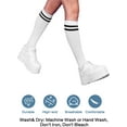 thumbnail image 5 of 2 Pair Kids Football Socks for 5-12 Years Old Breathable Sports Training Soccer Socks Girls and Boys, 5 of 6
