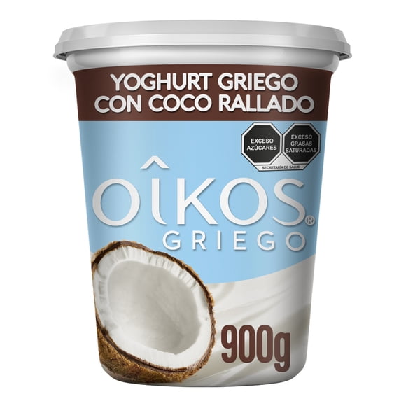 Yoghurt griego Oikos con coco rallado 900 g