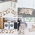 thumbnail image 5 of White Chicken Egg Pattern Kitchen Rugs Sets Of 2,Anti Fatigue Kitchen Mat Rugs Non Slip Washable,Decorative Kitchen Floor Mats for Kitchen,Sink,Laundry,17"x30"+17"x47", 5 of 7