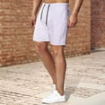 thumbnail image 5 of SDNall Mens Athletic Shorts Versatile 5-Minute Dry Color Beach Sports Fitness Shorts Mens Workout Shorts (White,Sizes:M-3XL), 5 of 9