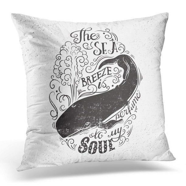BOSDECO Black Nautical Whale Lettering The Sea Breeze is Perfume