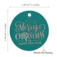 thumbnail image 6 of Inkdotpot Real Rose Gold Foil Merry Christmas & Happy New Year Text Tags Favor Hang Paper Tags 100 Pieces, 6 of 7