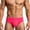 Hot Pink a1, variant on jobturf Side Striped Swim Briefs for Men Quick Dry Low Rise Swim Trunks with Removable Pad Comfy Underwear Panties for Beach Pool M-2XL