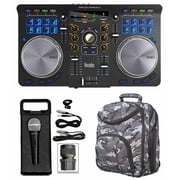 Hercules Universal DJ USB MIDI Bluetooth Controller+CAMOPACK+Mic+Cables+Case