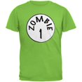 thumbnail image 1 of Halloween Zombie 1 One Costume Vert Lime T-Shirt pour Adulte, 1 of 1
