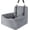 Grey, variant on Dog Car Seat for Small Dogs Under 30lbs,Comfy & Safe Travel Bed with Washable Cover,2 Clip-On Safety Leashes and Pockets,Anti-Slip Base,Easy to Install(Grey)