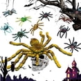 thumbnail image 3 of Paquete De 100 Arañas De Plástico Realistas Negras Espeluznantes 4.5 Cm Accesorios Falsos Para Fiestas De Halloween Novedad Decoraciones Divertidas Broma De Miedo,11 Afortunado Sencillez, 3 of 5