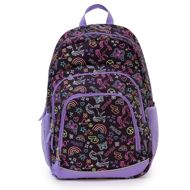 Sac à Dos Scolaire à Compartiments Multiples Jetstream avec Poches Zippées et Poches Latérales