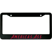 MCMP America's Ass Funny Captain America Aluminum Car License Plate Frame