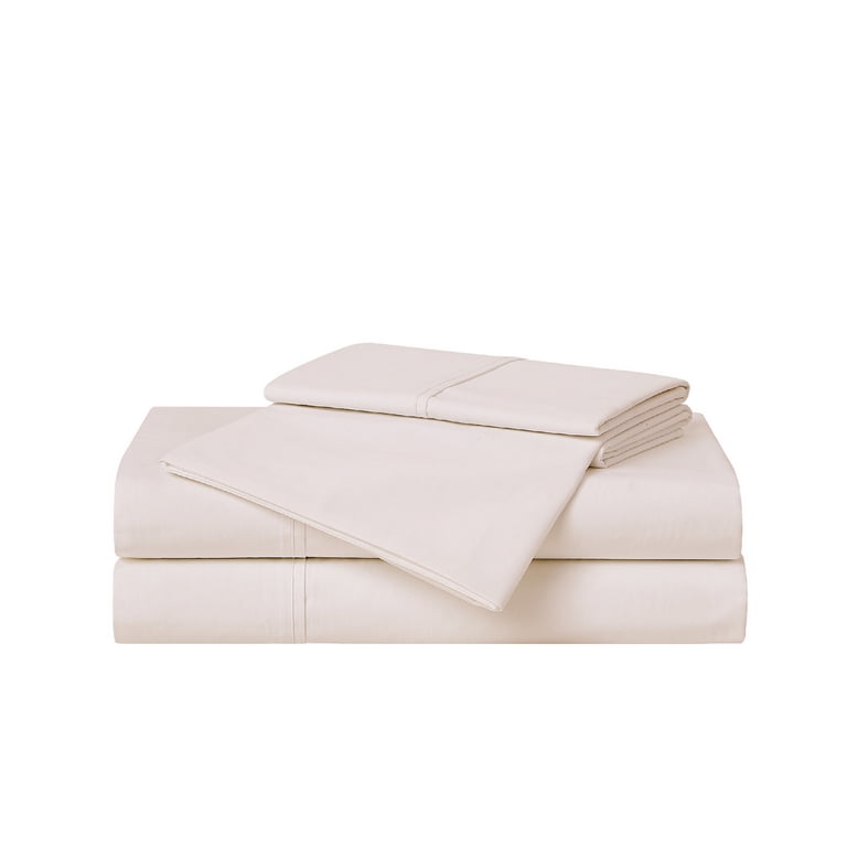 Cannon Solid Percale Blush 3 Piece Twin Sheet Set
