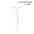thumbnail image 3 of Kearding Modelo de lámpara de vía férrea, adornos de autoensamblaje, Mini luces de 2 cabezales, decoración de escena DIY, poste de luz, Artesanía (1:100) (blanco cálido), 3 of 6