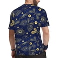 thumbnail image 2 of Wukai Vintage Golden Butterfly Print Men's Short-Sleeved Mesh T-Shirt,Quick-Dry Short Sleeve Workout T-Shirt-X-Large, 2 of 8