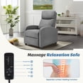 thumbnail image 5 of JIOABL Recliner Sofa, Adjustable Comfort Footrest for Living Room, Lounge, Bedroom, Gray, 5 of 8