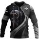 thumbnail image 3 of Sudadera con capucha de los Caballeros Templarios con estampado 3D para hombre, jerseys de gran tamaño con gráfico cruzado, sudaderas con capucha casuales de manga larga, ropa de calle, 3 of 5
