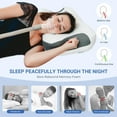 thumbnail image 4 of Cervical Neck CPAP Pillow for Sleeping, Ergonomic Adjustable Height Neck Support Memory Foam Bed Pillow for CPAP Users with Sleep Apnea, Suitable for Side and Back Sleepers, 4 of 8