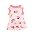 thumbnail image 1 of Dog Dress Fruit Pattern Printing Two-legged Cotton Ruffle Hem Pet Princess Skirt for Summer, 1 of 8