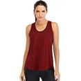 thumbnail image 2 of Workout Tops for Women Loose fit Racerback Tank Tops for Women Mesh Backless Muscle Tank Running Tank Tops, 2 of 2