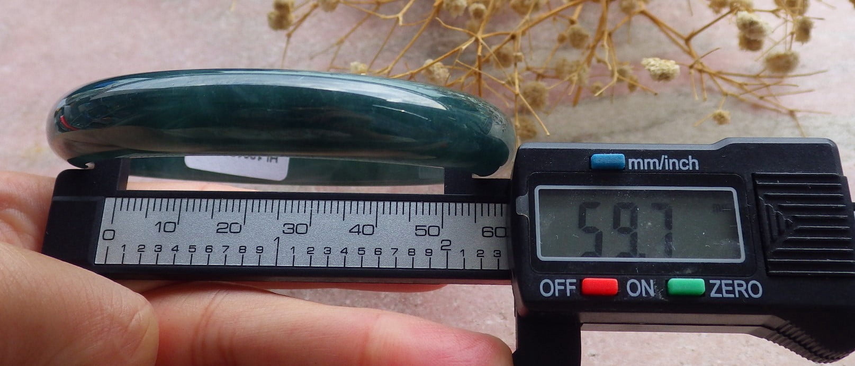 Icy Green Natural A JADE Jadeite Bangle Bracelet 60 mm 682584 TN