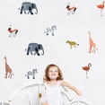 thumbnail image 1 of Adhesivo de pared de animalespapel tapiz impermeable para puertacalcomanía para ventanadecoración para habitación infantil Ndcxsfigh Para estrenar, 1 of 9