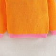 thumbnail image 6 of Otqutp Child Autumn Tops Children's Autumn Baby Color Contrast Sweater Fashionable Children's Round Neck Knit Sweaters 1 to 5 Years, 6 of 7