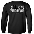 thumbnail image 2 of Fair Game Fire Rescue Long Sleeve Shirt-Black-S, 2 of 4