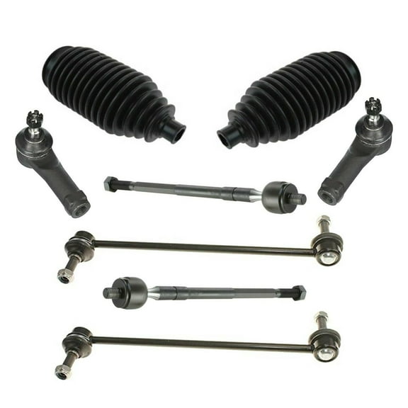 8 Pc Front Suspension Tie Rod Ends Bellow Boots Sway Bar End Link Fits select: 1999-2001 HONDA ODYSSEY