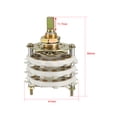 thumbnail image 2 of Interruptor rotativo selector de 3 polos y 11 posiciones 3 Deck Band Channel con perilla de Unique Bargains, 2 of 4