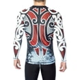 thumbnail image 2 of Raven Fightwear Men's Tao Maori MMA BJJ Rash Guard Black Large, 2 of 3