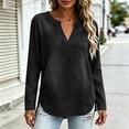 thumbnail image 7 of Womens Denim Shirt Long Sleeve Button Down Shirt Casual Jean Shirt Jacket Vintage Denim Blouses Tops with Pockets Black XXL, 7 of 7