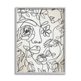 thumbnail image 4 of Stupell Industries Minimal Line Drawing Floral Blossoms Botanical People Faces Framed Wall Art, 24 x 30, Design by Jadei Graphics, 4 of 5