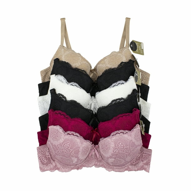 Paquete de Brasier Adda Lingerie Modelo Tamara, Con doble push-up, Colores surtidos