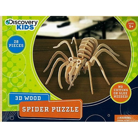 Discovery Kids 3D Wood Puzzle Construction Kit
