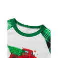 thumbnail image 5 of Spewahor Christmas Family Pajamas Matching Set Truck Print Long Sleeve Tops and Plaid Pants Loungewear Soft Sleepwear, 5 of 10