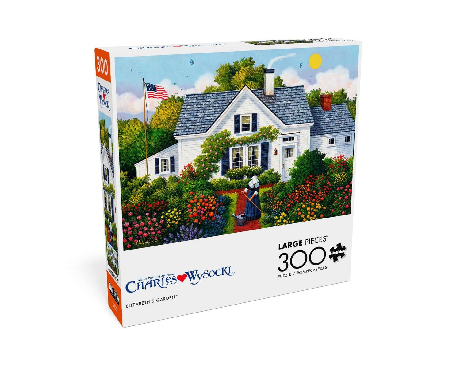 Buffalo Games - Charles Wysocki - Elizabeth's Garden - 300 Piece Jigsaw Puzzle