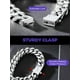 thumbnail image 4 of Pulsera Richsteel con eslabones gruesos para hombre, acero inoxidable, 4 of 7
