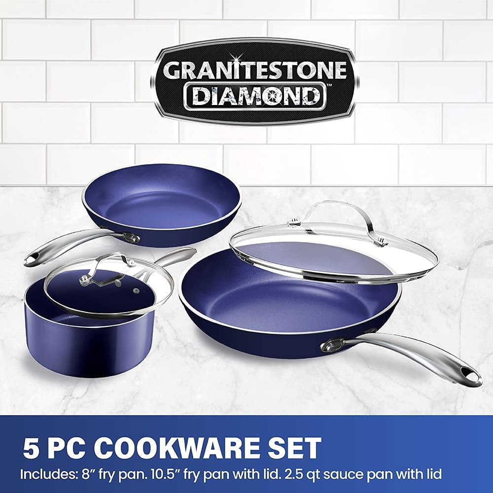 5 piece Granite Cookware Set - PSI Super