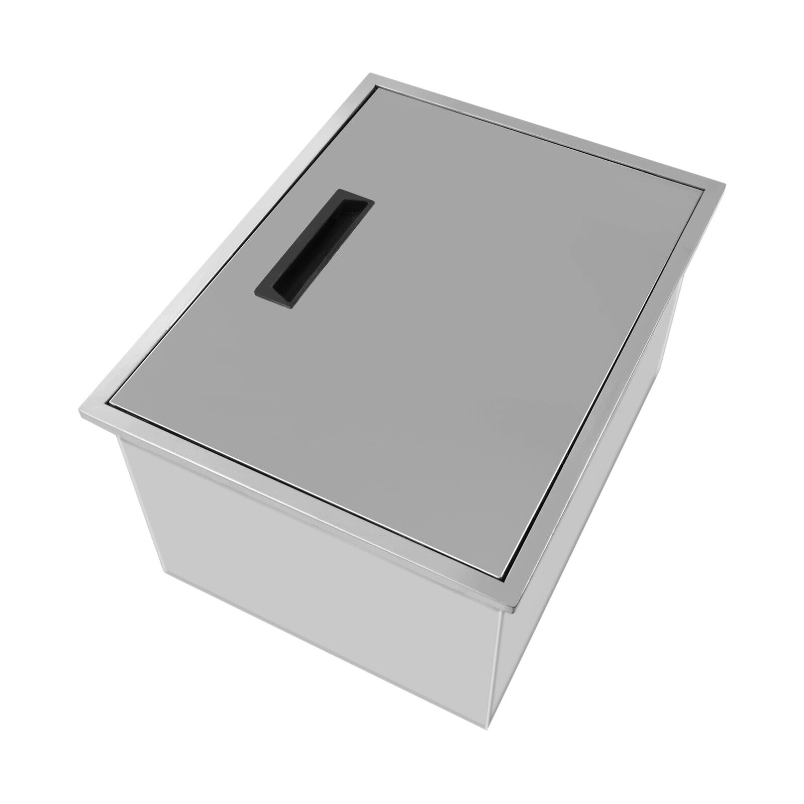 33L Drop-in Ice Chest Cooler Party Bar Ice Bin with Cover 304 Stainless Outdoor Indoor