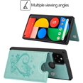 thumbnail image 2 of Pixel 5 Wallet Case with RFID Blocking Card Holder,Heart Floral Premium PU Leather Double Magnetic Buttons Stand Flip Wrist Strap Back Cover Case for Google Pixel 5 6.0 Inch,Heart Green, 2 of 17