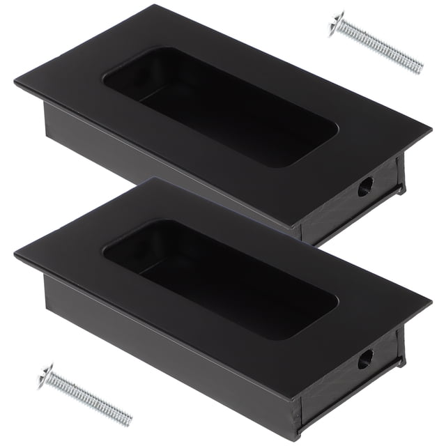 FELTECHELECTR 2 tiradores empotrados para puertas corredizas de armario, manijas ocultas para puertas de muebles.