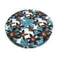 thumbnail image 2 of Lsque Lilies Flowers Round Bar chair cushion covers Velvet Fabric Premium Comfort Protects from Scratches and Stains for 14-17 Inch Chair- 13 inch, 2 of 7
