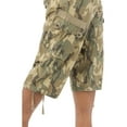thumbnail image 4 of X RAY JEANS Mens Belted 18" Inseam Below Knee Long Cargo Shorts, Desert Camo, 54, 4 of 5