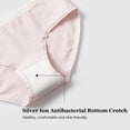 thumbnail image 4 of HuaAngel Teens Girls Underwear Cotton Fashion Hipster Panties Solids Soft Briefs 7 Packs Sizes M-XL, 4 of 6