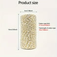 thumbnail image 4 of CUITING 1 Roll  1.5mm/1968inch Colored Cotton Rope For Holiday Christmas Gift Packaging  Golden Cotton Thread Hanging Label Rope  Handmade DIY Party And Wedding Decoration Line, 4 of 7