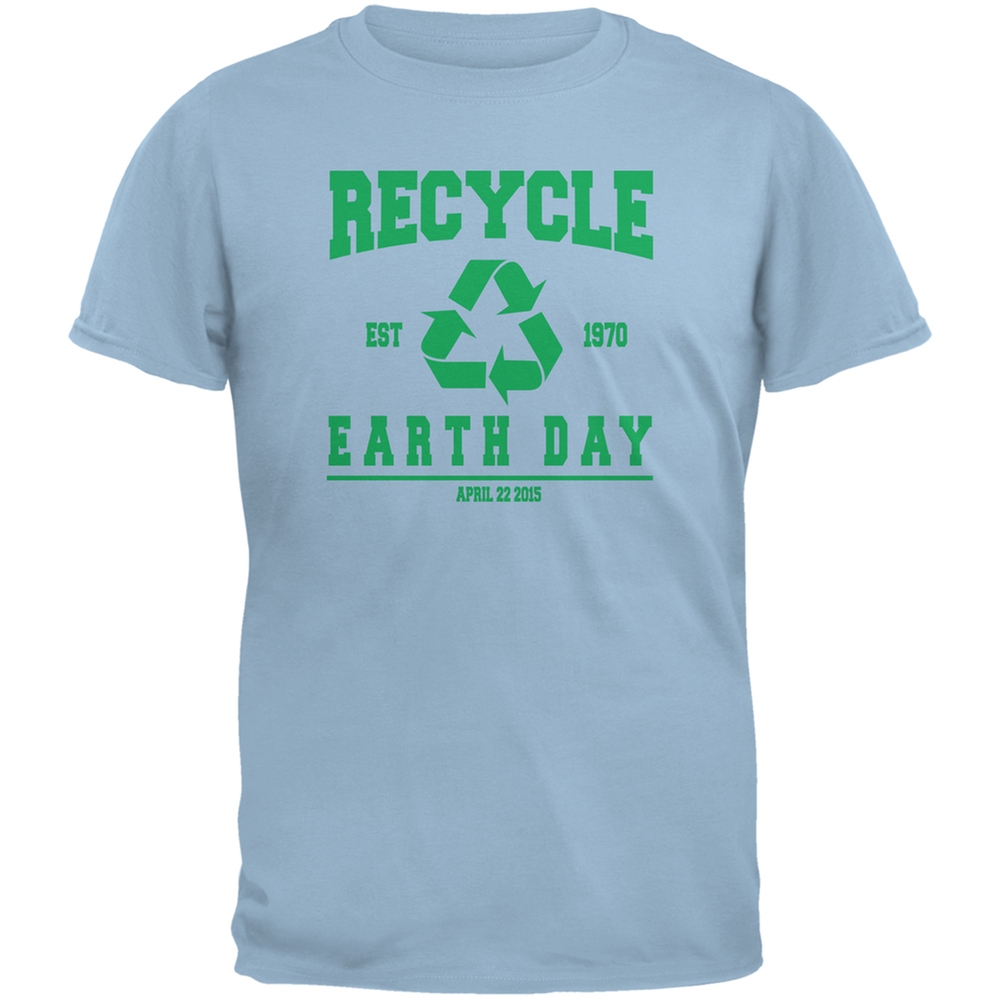 Old Glory - Earth Day - Recycle 1970 Light Blue Adult T-Shirt - X-Large ...